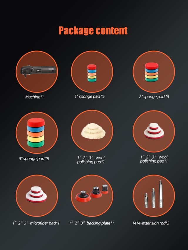 Detalle 2 de SPTA Mini Polishing Machine 750W Rotary Polisher