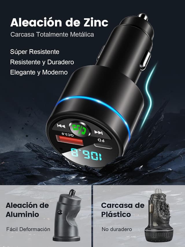 Thumbnail 6 de Mohard Transmisor FM Bluetooth 5.3 🔊