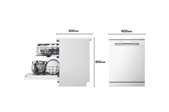 Detalle 2 de LG DF142FW Lavavajillas Blanco D, 14 servicios