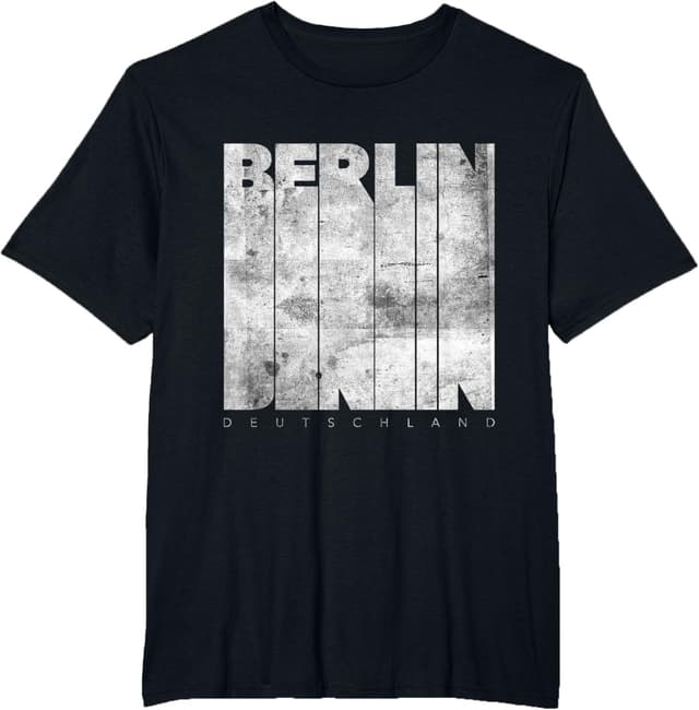 Thumbnail 6 de Maglietta grafica Retro Berlino Deutschland (maniche corte, uomo/donna)