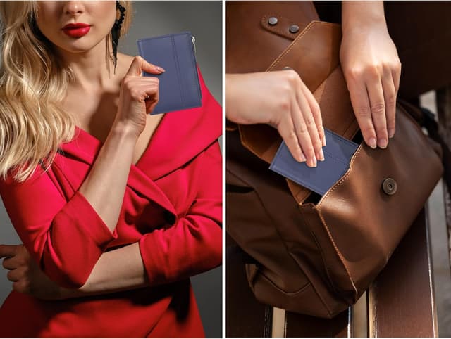 Thumbnail 6 de Wallet for Women Full Grain Leather RFID Bifold 1