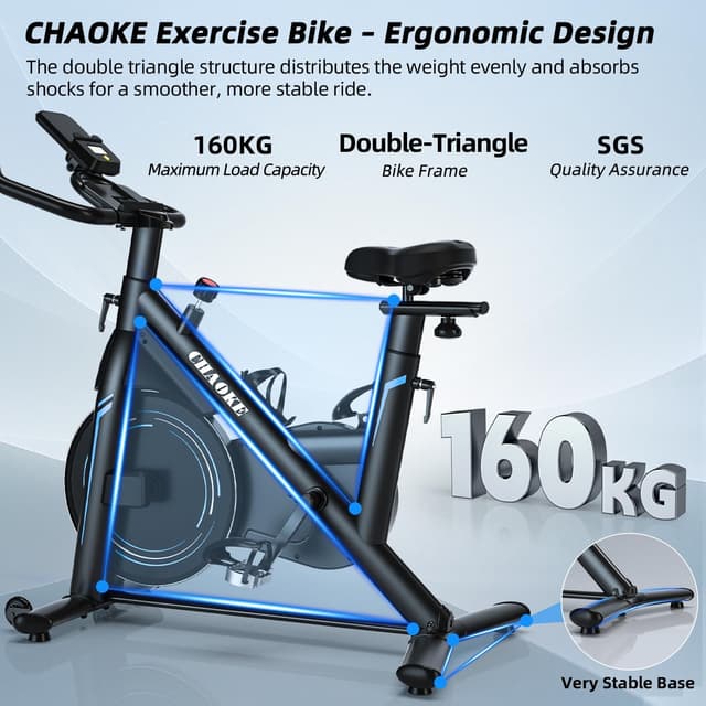 Thumbnail 6 de CHAOKE Bicicleta Estática Magnética 160KG