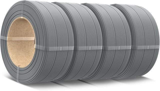 Detalle de SUNLU 500g PLA Refill Filament 1.75mm (4x Grey) for reusable spools