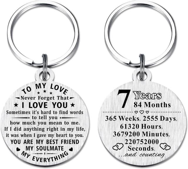 Thumbnail 6 de ABBNT 12th Anniversary engraved steel keychain gift (steel pendant with laser engraving)