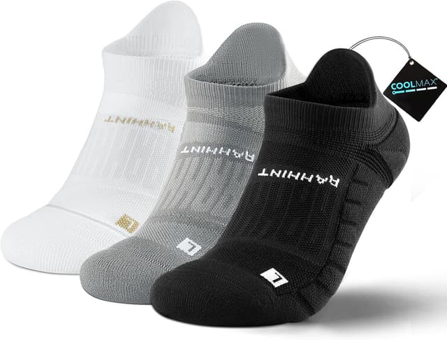 Thumbnail 6 de Coolmax Anti-Blister Cushioned Running Socks with Ankle Compression (3 Pairs)