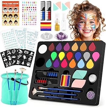 Imagen de Dreamon Pintura Facial Niños con 15 Colores y Accesorios 🎨 en OfertitasTOP