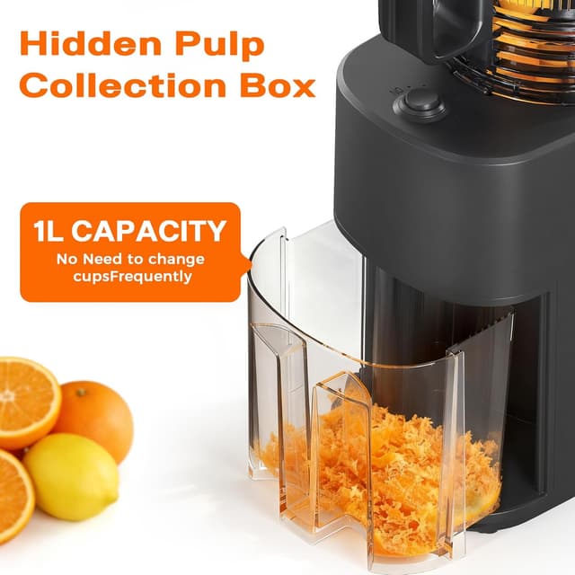 Thumbnail 6 de Cold Press Juicer with 5.5-inch Wide Feed Chute (Slow Masticating) – Gray
