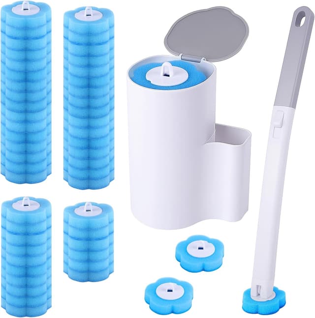 Imagen de wlich Disposable Toilet Brush with 48 Refills en OfertitasTOP