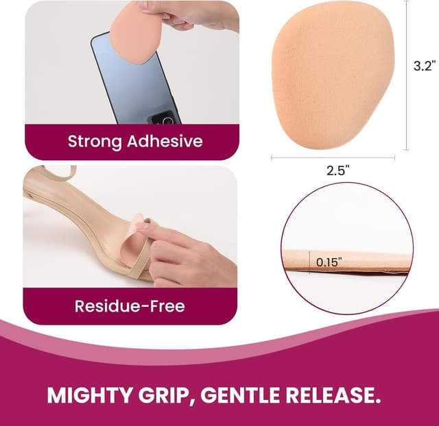 Thumbnail 4 de Bukihome almohadillas para pies 4 pares rosa