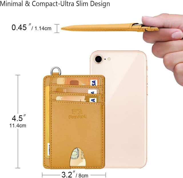Thumbnail 6 de FurArt Schlankes Kreditkartenetui mit RFID-Blockierung – minimalistische Kartenhülle für Damen & Herren
