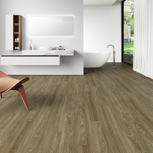 Detalle de AToPOSE Vinyl Flooring self-adhesive wood-effect floor planks (6"×36") – waterproof peel and stick, 36pcs