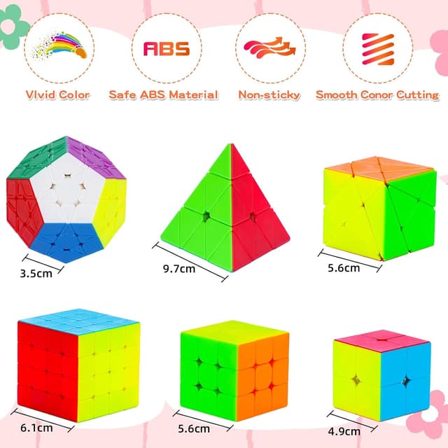 Thumbnail 3 de SISYS 6 Pack Speed Cube Set rompecabezas 6 piezas