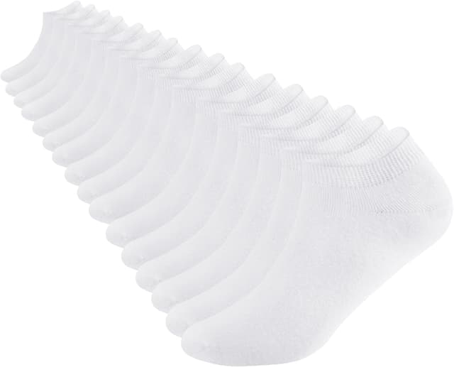 Detalle de DarkCom 8 Pairs Ankle Socks (Women & Men) in Cotton for Trainers & Casual Shoes