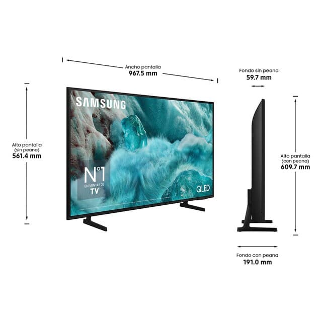 Detalle 2 de Samsung TQ43Q7FAAUXXC TV QLED 4K AI Smart