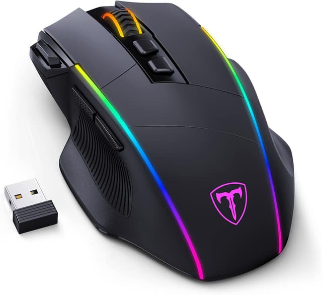 Detalle de RisoPhy Gaming Maus Kabellos RGB 10000 DPI