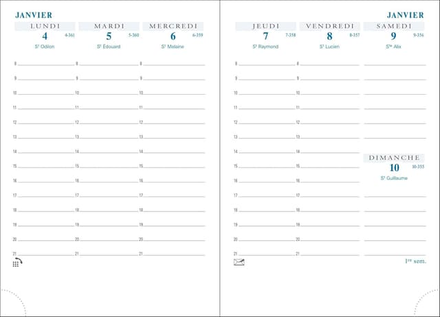Thumbnail 5 de Exacompta 13270E Agenda semainier Horizons 13 Cassandra