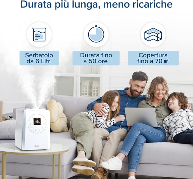 Detalle de LEVOIT LV600S umidificatore 6L Smart