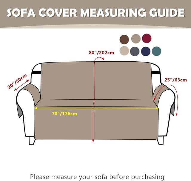 Detalle 2 de Lydevo Copridivano impermeabile trapuntato 3 posti con braccioli, anti-graffio per gatti e cani