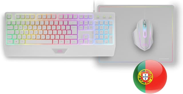 Detalle 2 de Mars Gaming MCP124 : pack 3 en 1 clavier H-Mech RVB, souris 3200 DPI et tapis nanotechnique