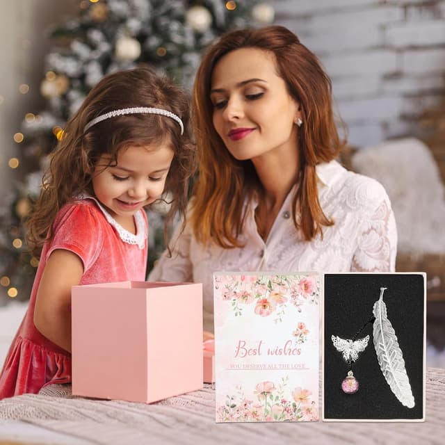 Thumbnail 4 de Bliceon Feather Bookmark with Butterfly Charm