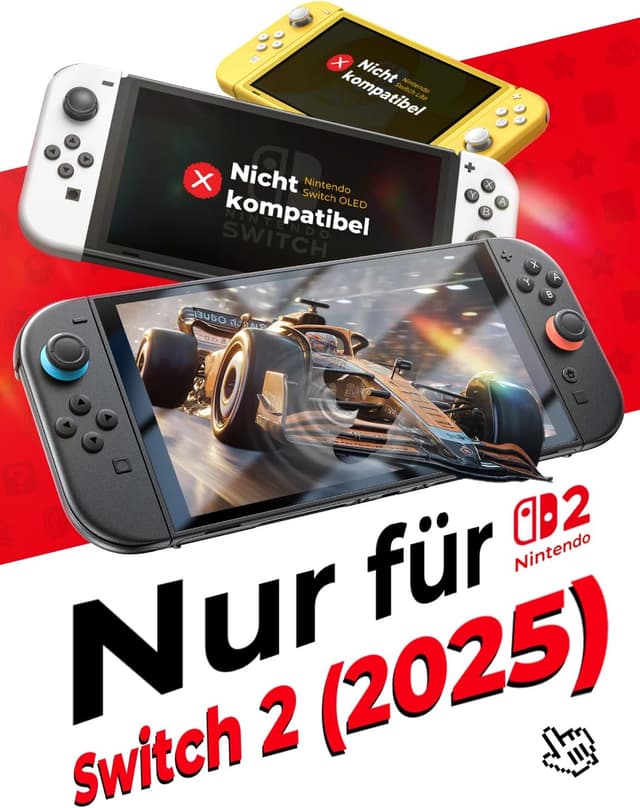 Detalle 2 de MAGIC JOHN Displayschutz 9H für Nintendo Switch 2