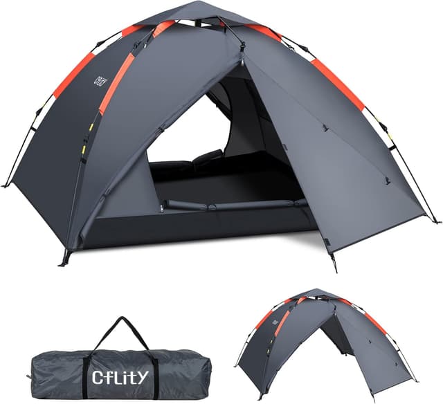 Detalle de Cflity Camping Zelt 3 Personen, 4 Jahreszeiten