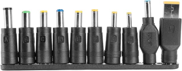 Detalle de Tacens Anima ANBP100 caricatore universale compatto per laptop da 100W con 10 adattatori e USB