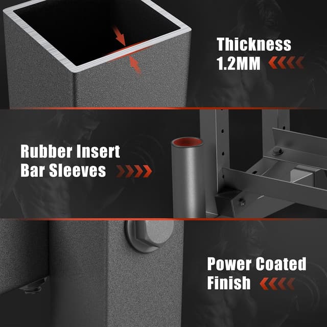 Detalle de 3-Tier Dumbbell Rack (1100LB Capacity) Adjustable Weight Rack for Home Gym