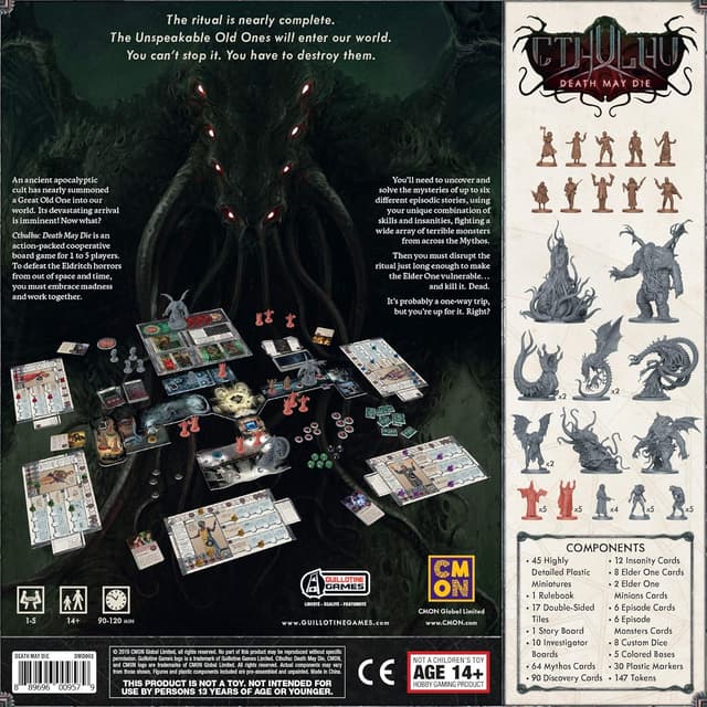 Detalle 2 de Cthulu Death May Die Board Game 90-120 min