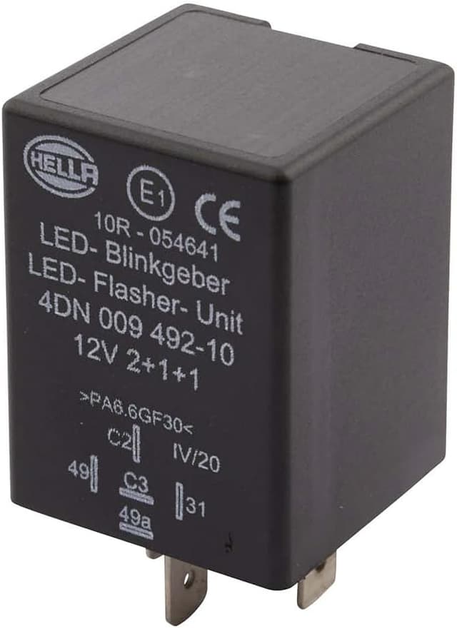 Detalle de Centrale clignotante HELLA 4Dn 009 492-101 en 12V (LED, 5 pôles) avec support