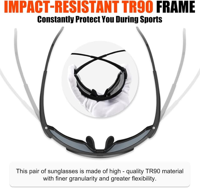Detalle 2 de X-TIGER Occhiali ciclismo polarizzati 19,2 g