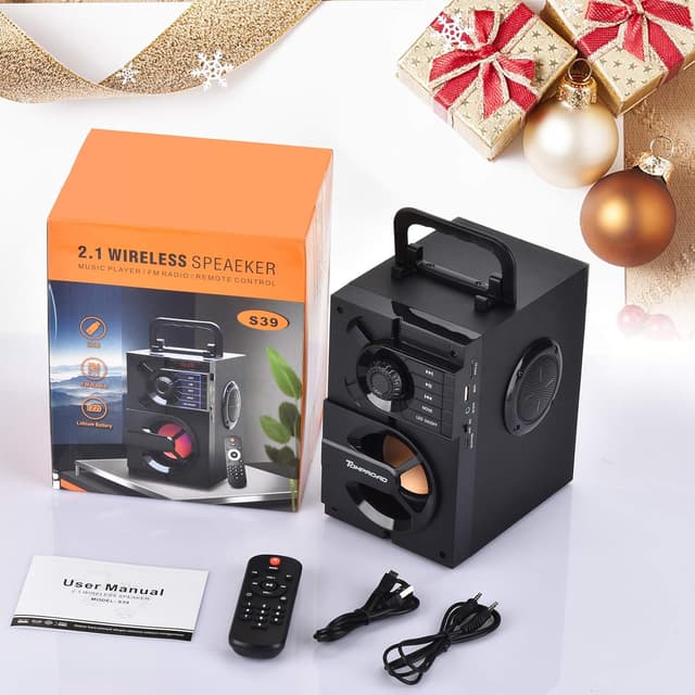 Thumbnail 6 de Portable Bluetooth Speaker with Subwoofer and LED Lights