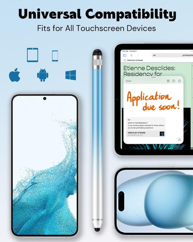 Thumbnail 1 de AmberVec Stylus Pen for Touchscreen 2-Pack