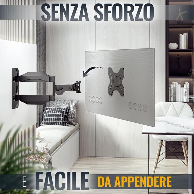 Thumbnail 1 de RICOO S0822 supporto TV parete 29-47 pollici