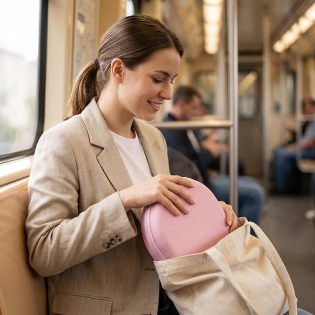 Detalle de XANAD Tasche für JBL Tune / Sony WH-CH Bluetooth-Kopfhörer (Rosa)