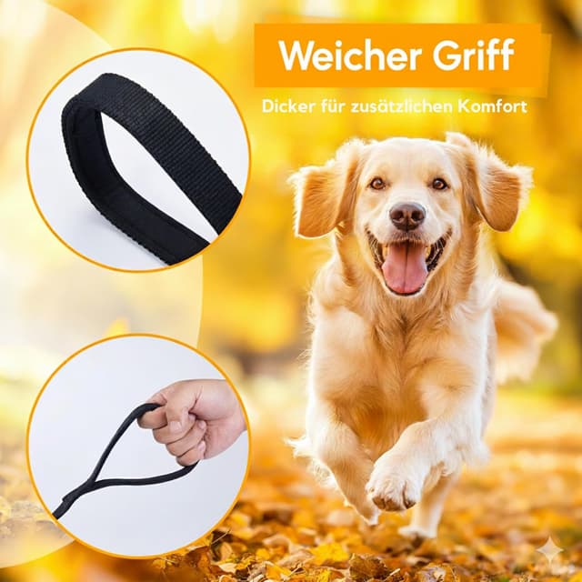 Detalle de Loutep Schleppleine fürs Training: Langleine für kleine bis große Hunde, wasserfest