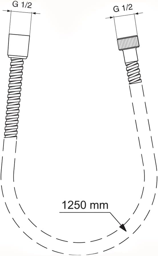 Detalle 2 de Ideal Standard Idealrain Metalflex - Manguera de ducha 🚿 1,25 m
