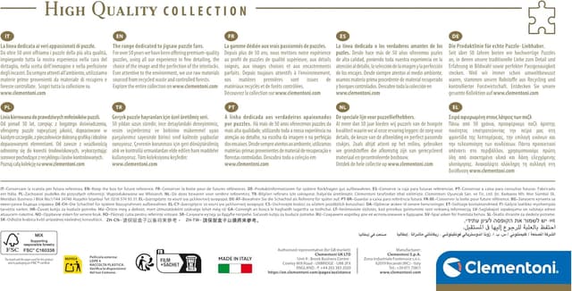 Detalle de Clementoni Puzzle 1000 pezzi Panorama Disney Orchestra, con poster incluso (37067) da 98x33 cm