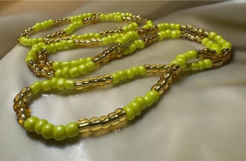 Detalle 2 de Collar Ochún Oshun 40 cm artesanal