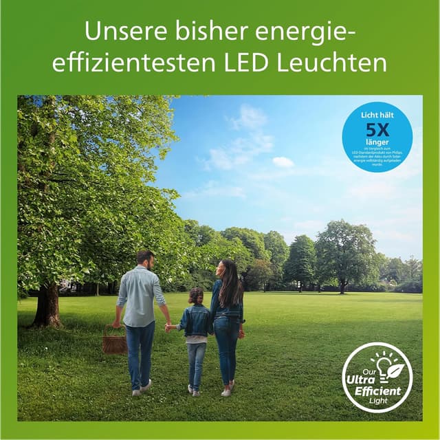 Thumbnail 4 de PHILIPS Ezra Solar-Wandleuchte 3000K Außen