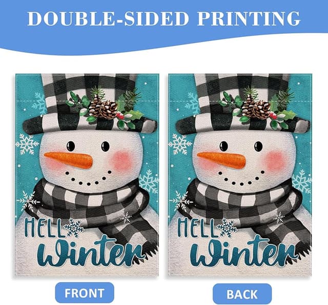 Thumbnail 6 de Covido Snowman Garden Flag 🏡