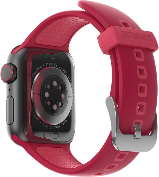 Detalle de Otterbox Bracelet de montre intelligent 42 mm en silicone noir (unisex) pour Apple Watch 44/45/46 mm