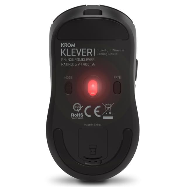 Detalle de Krom Klever Ratón gaming inalámbrico 10.000 DPI negro