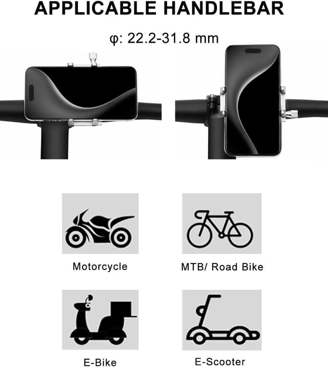 Thumbnail 4 de Yeeloca soporte móvil antivibración para moto