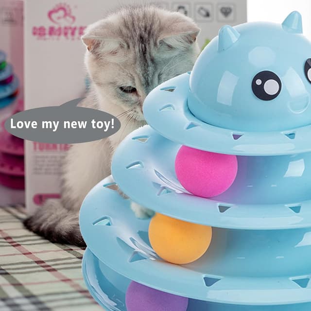 Thumbnail 5 de 17 Pack Cat Toys Interactive 3-Level Roller