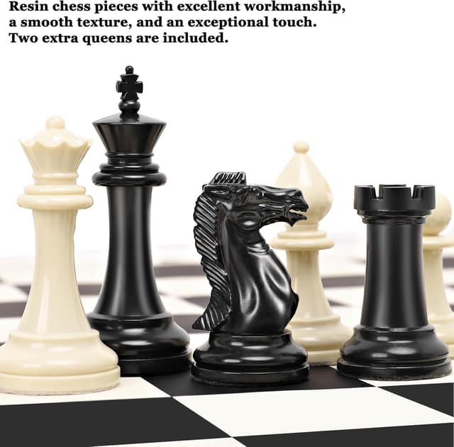 Detalle 2 de Chess Set Tournament 50,5 cm Silicone Board