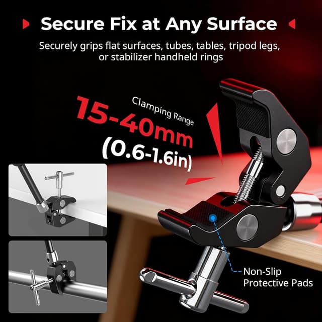 Detalle de SMALLRIG 5605 Magic Arm with Super Clamp 1/4