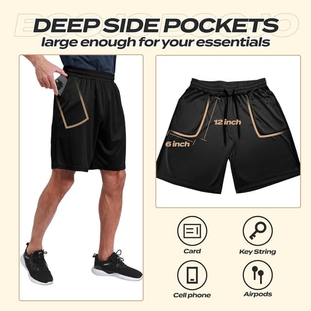 Detalle 2 de 5-Pack Men's Athletic Shorts