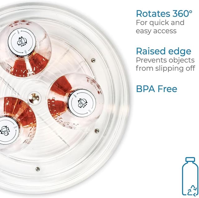 Thumbnail 3 de iDesign Plato giratorio especiero transparente pequeño