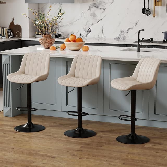 Detalle de Youhauchair Tabouret bar 3 lot, 55 à 75 cm